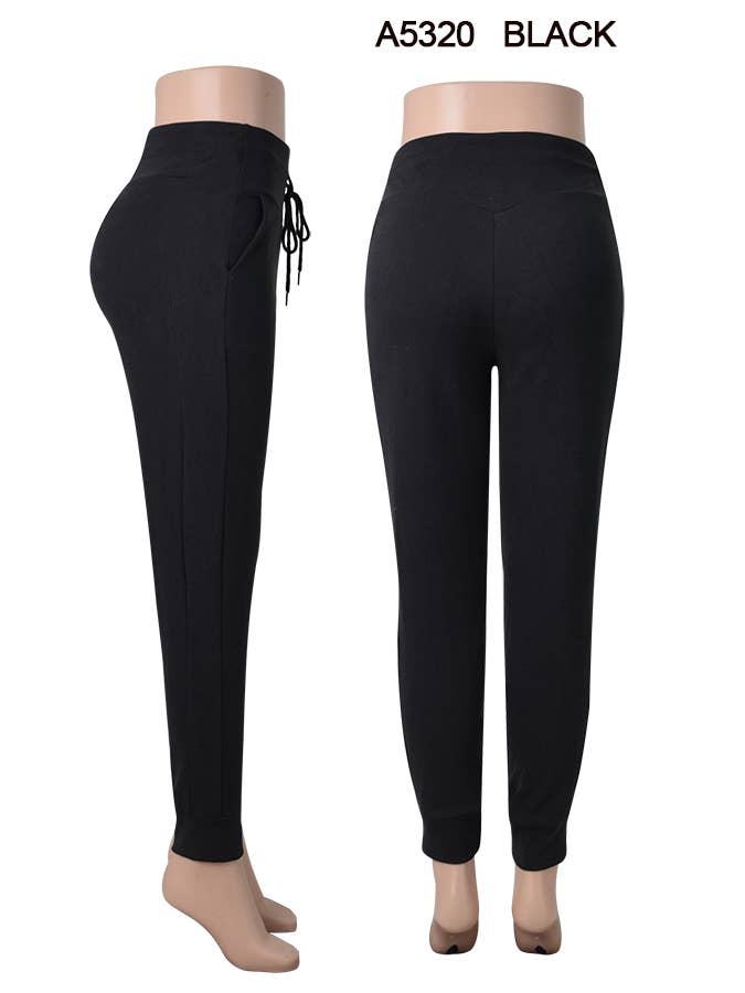 SSImport - Wholesale Athletic Sweatpants/Joggers - Women's - A5320 WINTER FLEECE LINED JOGGER POCKETS MIX SIZE 12PCS7