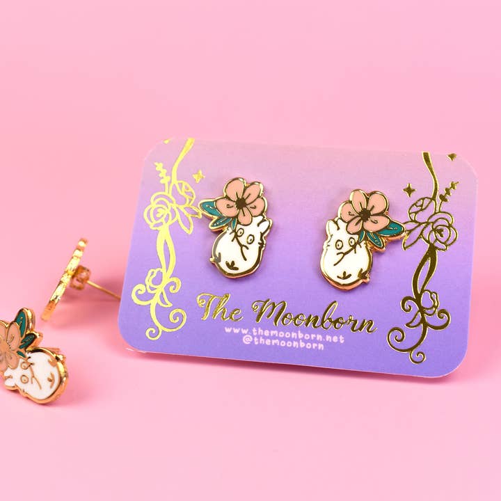 The Moonborn - Wholesale Stud/Post Earrings - Totoro Earrings8