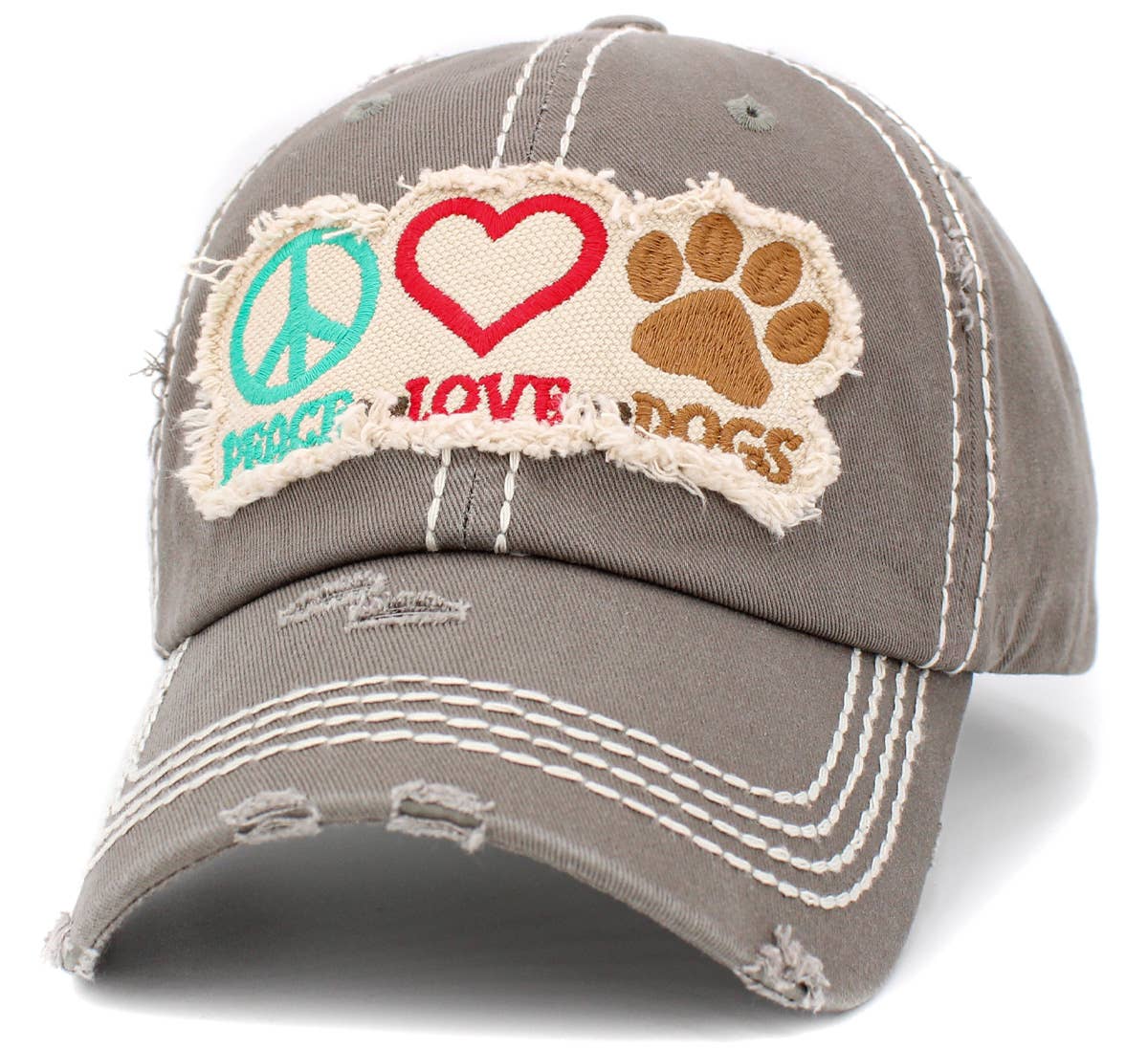 KBETHOS - Wholesale Hat Accessory - Women's - Peace Love Dogs Vintage Ballcap8