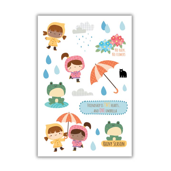 Saison des pluies pour la vente par Four Bears Sticker Club