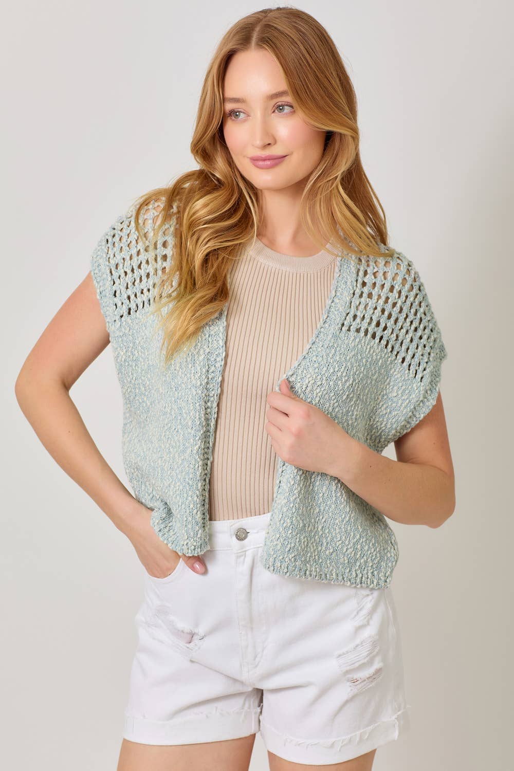 Mystree - Vendita all'ingrosso Cardigan - Donna - Cardigan Aperto in Maglia 610756