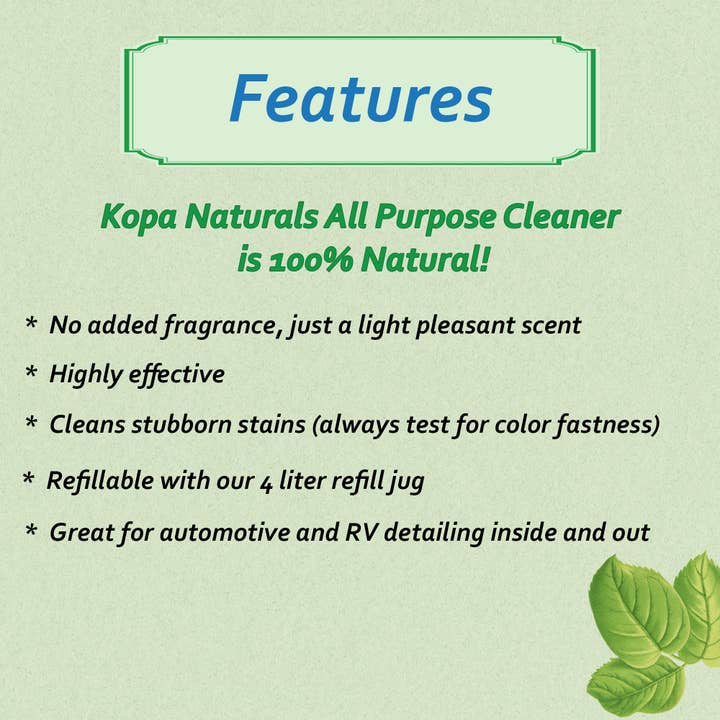 Kopa Naturals – wholesale Multi-surface cleaner – Kopa Naturals All Purpose Cleaner3