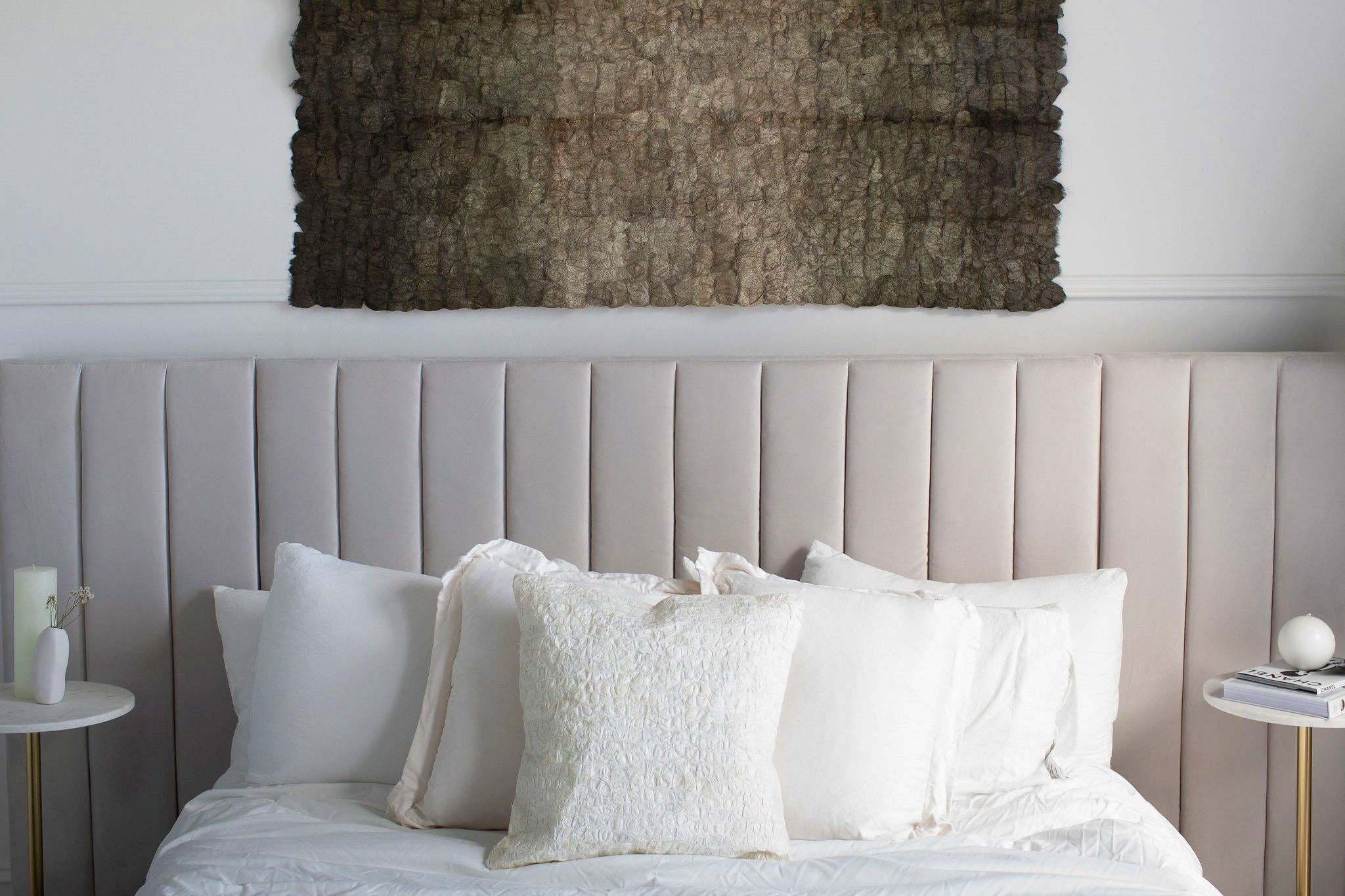 Tanana Madagascar - Wholesale Tapestry/Textile - Plant Dyed Wild Silk Wall Hanging - Color Field - Natural Sage1