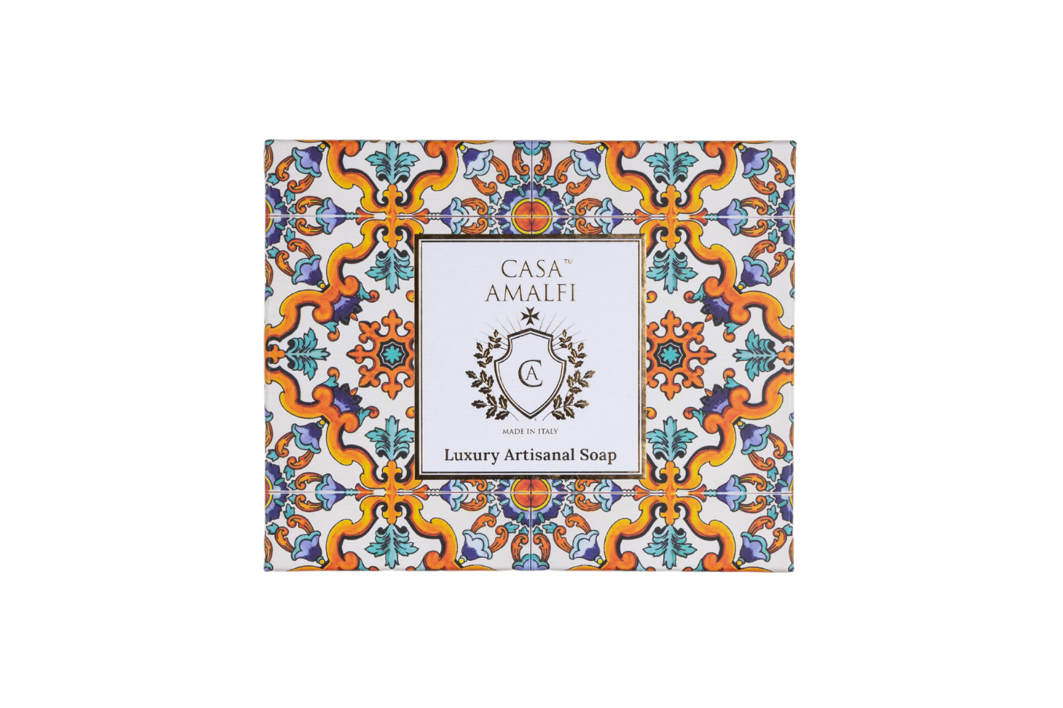 Casa Amalfi – Großhandel Geschenkboxen – Geschenkbox Sunset in Procida mit Körperseife und handbemaltem Keramikseifenschälchen1