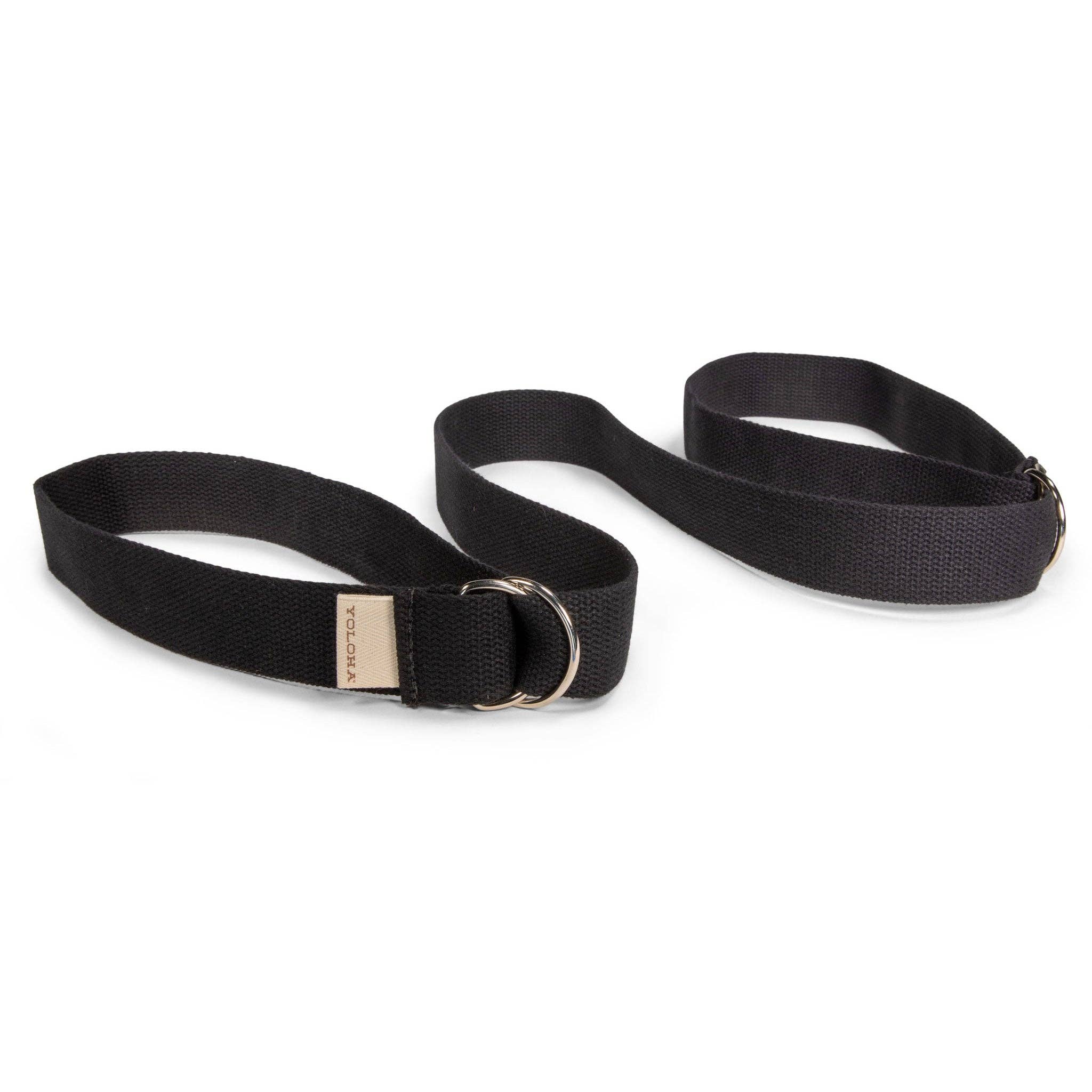 Yoloha Yoga - Wholesale Yoga Strap/Band - Black Sling and Mat Strap1