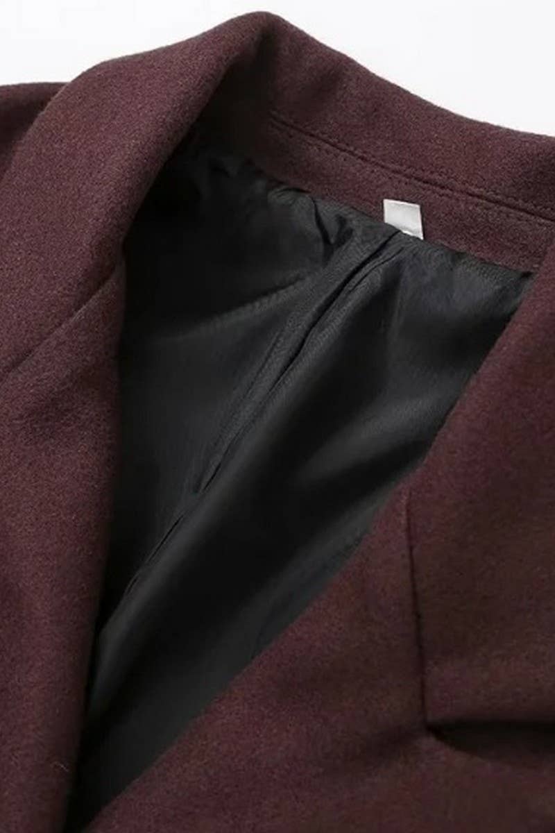 COFFEE CWOCO1071_DOUBLE-BREASTED COAT WITH PADDED SHOULDERS for wholesale on Faire7