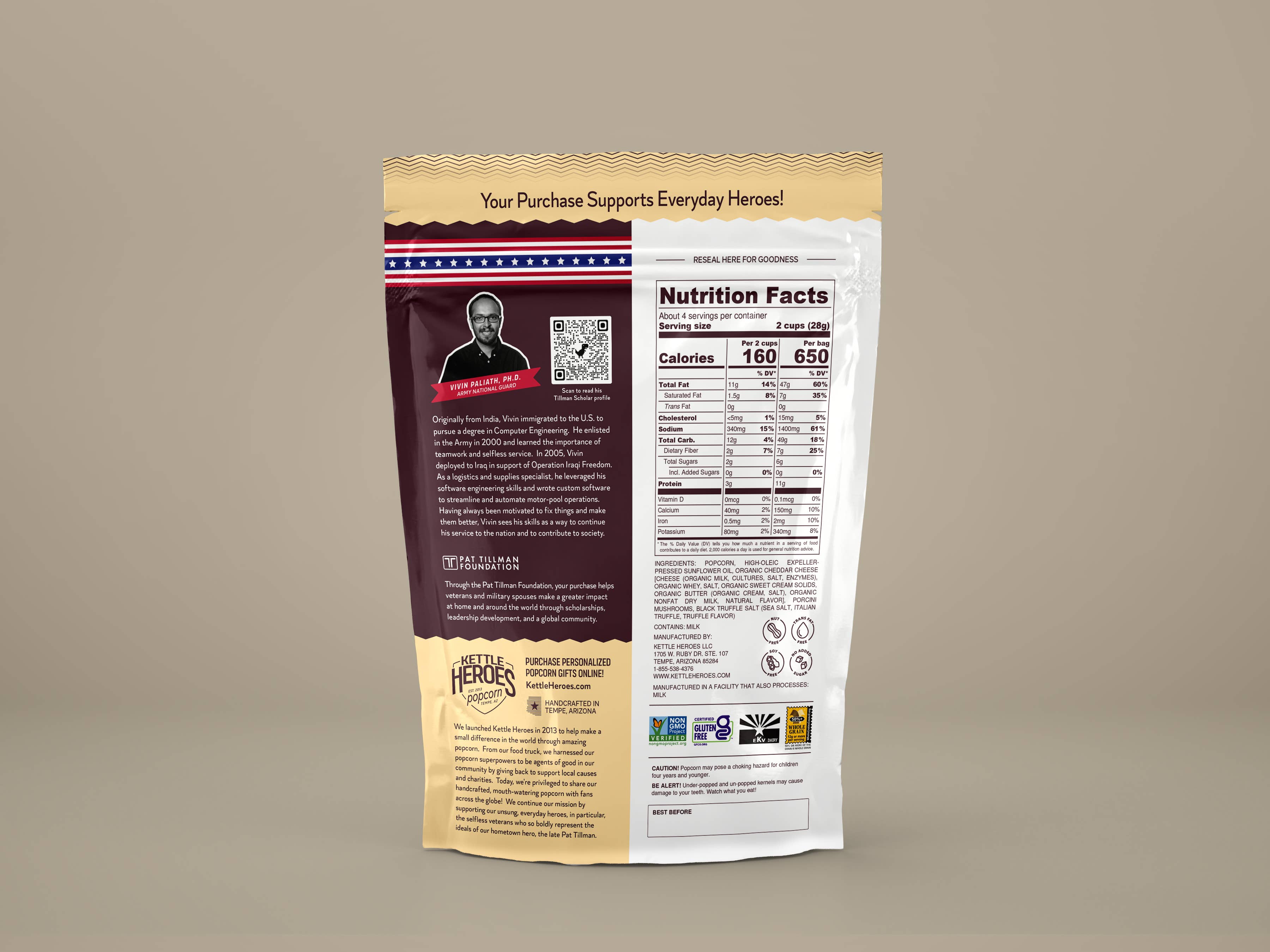 Kettle Heroes Artisan Popcorn - Wholesale Popcorn - Porcini Truffle Cheddar Popcorn2