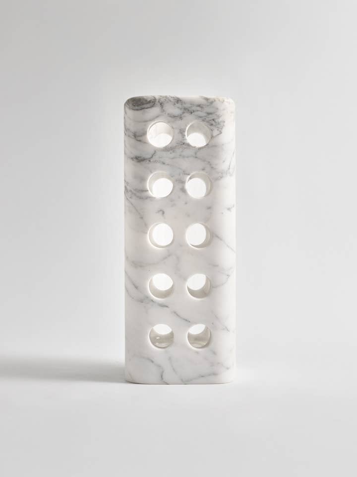 Geo Vase Arabescato for wholesale by Greg Natale