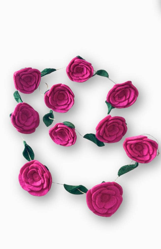 Ganesh Himal Trading – wholesale Bunting/garland – Felt Flower Garland2