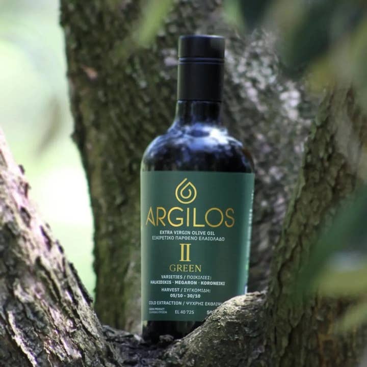 ARGILOS - Wholesale Olive Oil - ARGILOS II GREEN Greek Extra Virgin Olive Oil (500ml)12