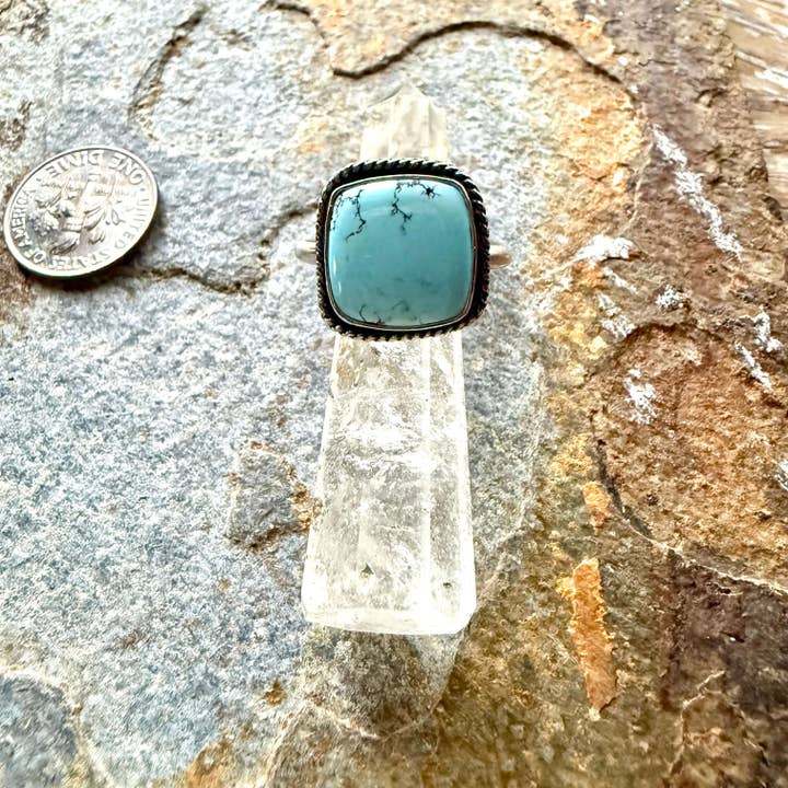 Sterling Silver Golden Hills Turquoise Ring for wholesale by Wild Mountain Silver