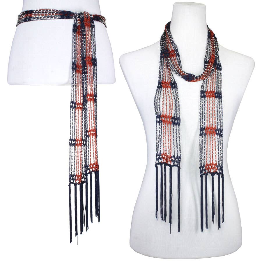 The Magic Scarf Company - Wholesale Scarf - Women's - 1755 - Shanghai Beaded Scarves/Sash81