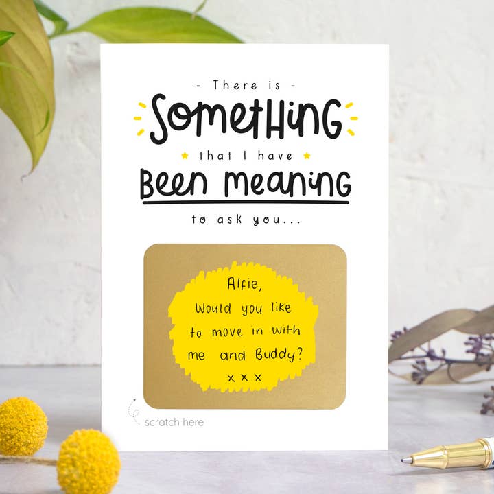 Something to Ask You Question Scratch Card for wholesale by Joanne Hawker