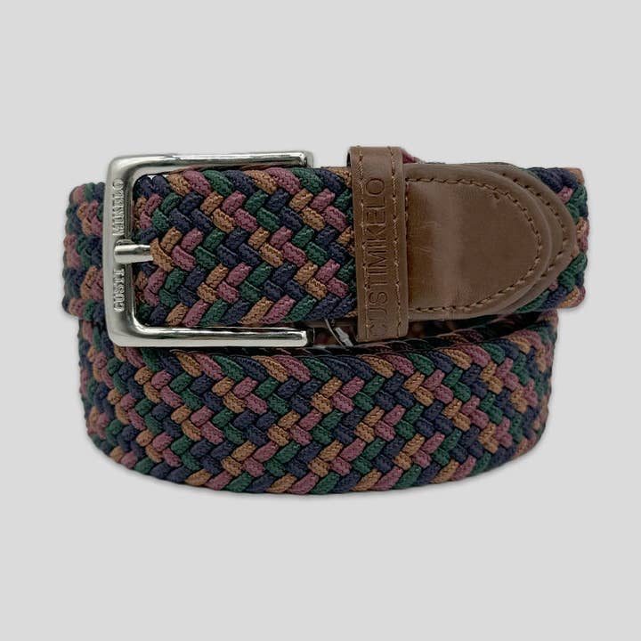 Multicolor Braided Belt Brown | 16 for wholesale by Custi Mikelo: Made in Spain