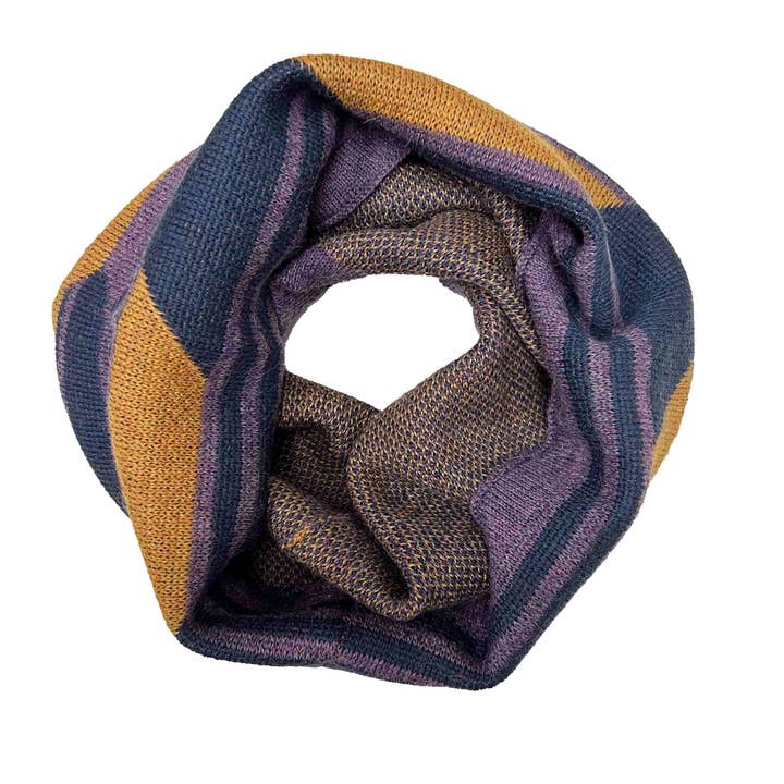 Baby Alpaca Neck Warmer - Incan - Plum for wholesale by Shupaca Alpaca