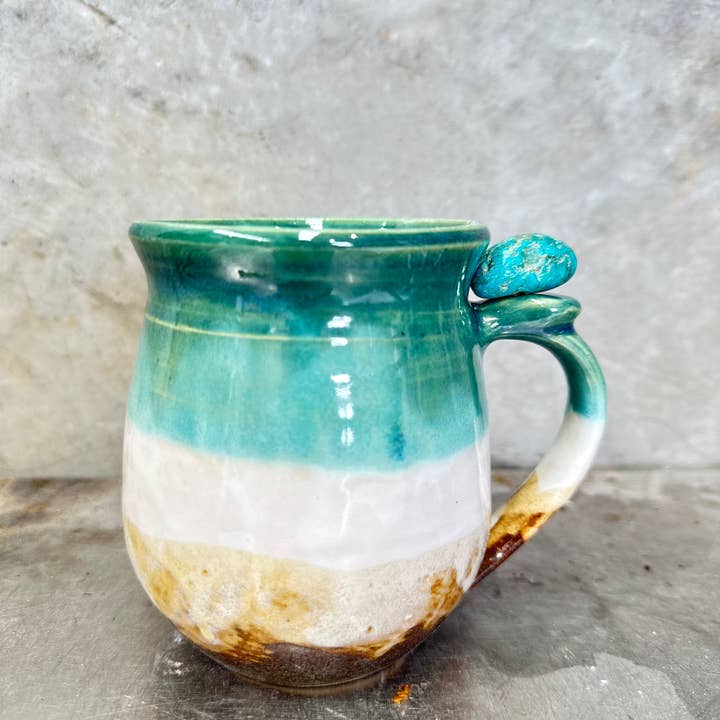 Carys Martin Ceramics - Wholesale Coffee Mug - Rising Sun Crystal Mug