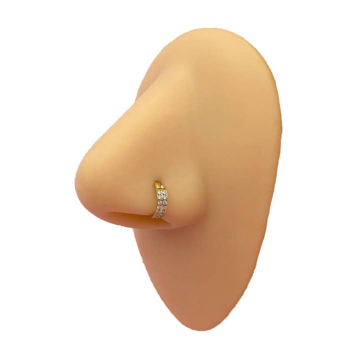 Schmuckgroßhandel - Wholesale Single Earring - Double Shine Clicker | Nose & Ear Piercing5