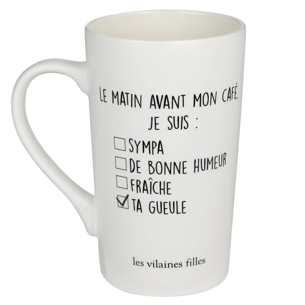 Les Vilaines Filles - Wholesale Coffee Mug - XL Mug Shut up1