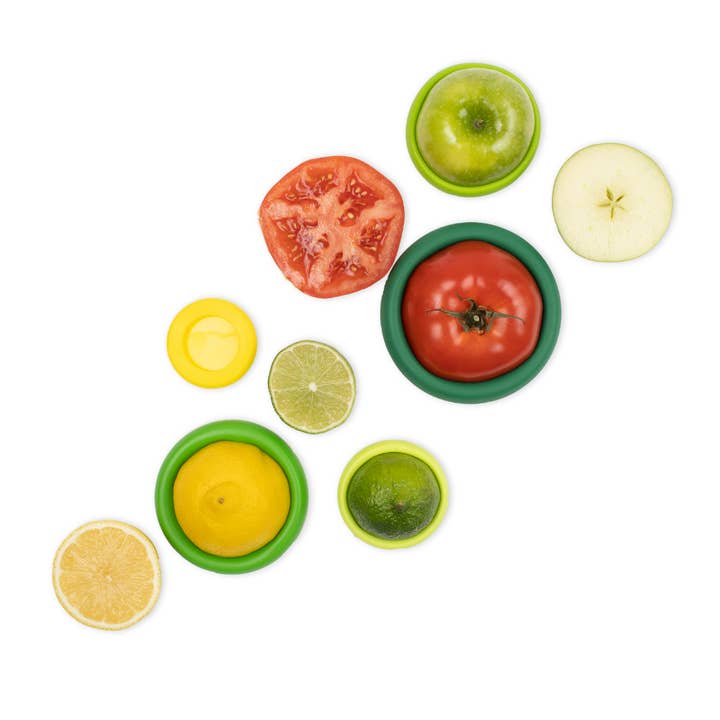 Food Huggers - Wholesale Food Storage Wrap/Bag - Reusable Silicone Food Savers – Fresh Green (Set of 5)4