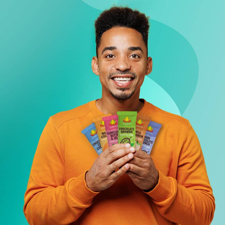 Amrita Health Foods – wholesale Snack bar – High Protein Bars - Sampler Pack (6 flavors)4