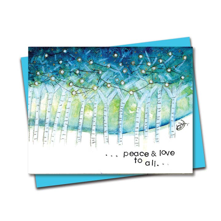 Fred og kærlighed ferie notecard for engroshandel hos Wholesome Soul