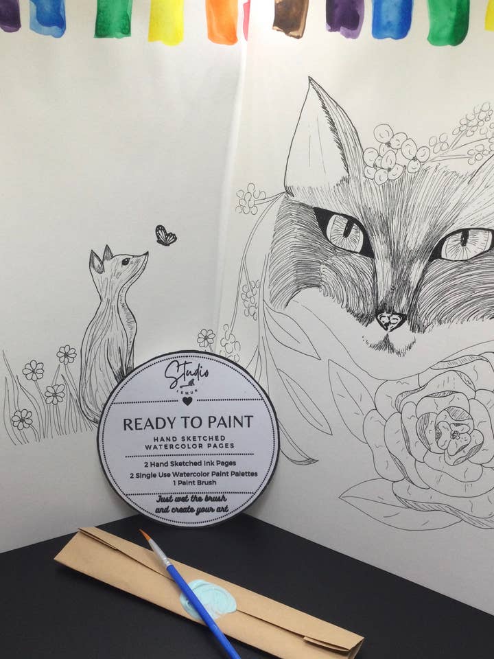 Klaar om pagina's te schilderen - Foxy voor wholesale door Studio Lemur