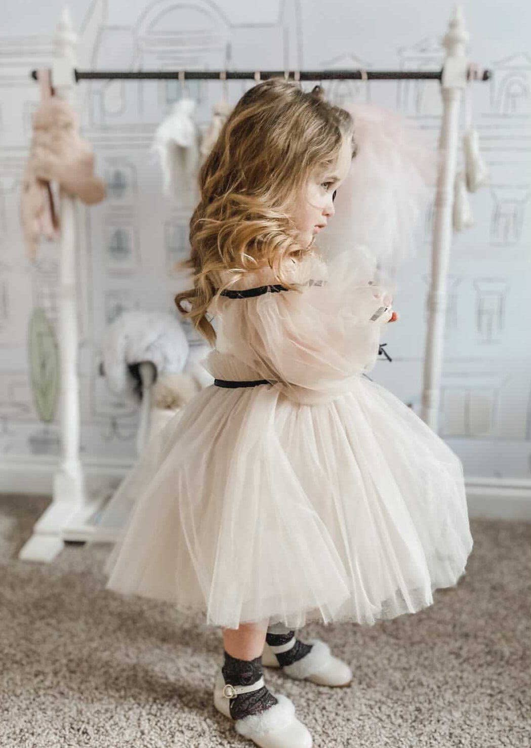 Petite Maison Kids - Wholesale Dress - Kids - Coco-Caramel Tulle Dress14
