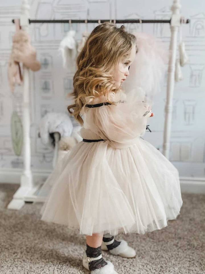 Petite Maison Kids - Wholesale Dress - Kids - Coco-Caramel Tulle Dress14