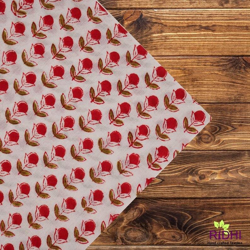 Fabricrush - Wholesale Dinner & Cloth Napkin - Fabricrush Red And Green Scalloped Napkins1