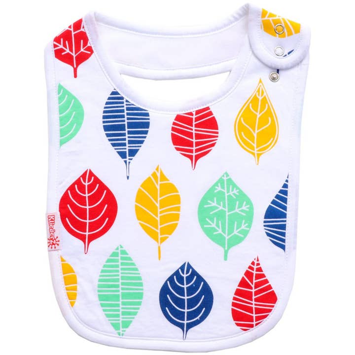 Esslätzchen mit bunten Blättern — Baby-Lätzchen für den Großhandel von KliederZ