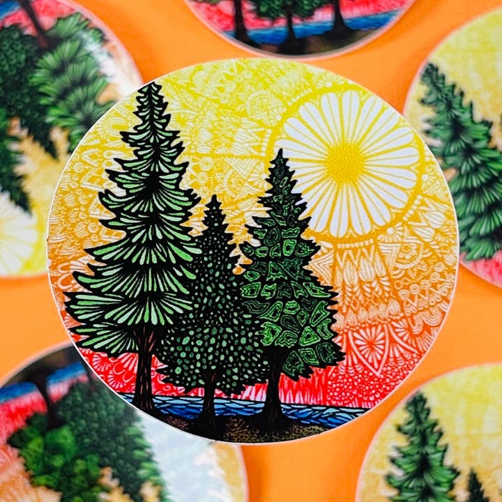 Autocollants Mini Nature (IMPERMÉABLES) pour la vente par Zenspire Designs