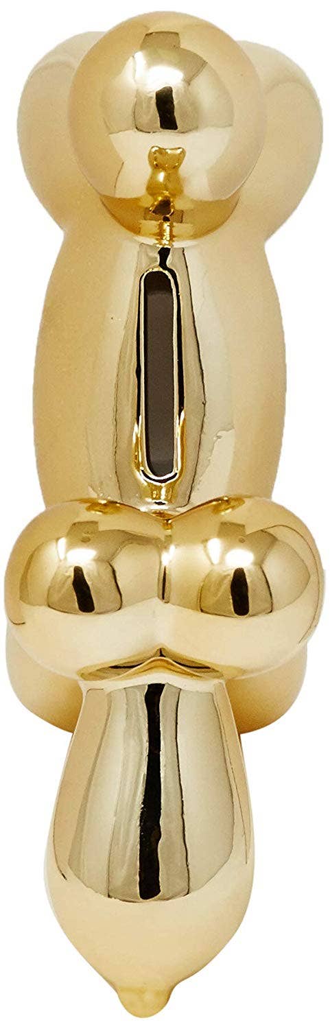 Interior Illusions Plus - Wholesale Money/Piggy Bank - Gold Mini Ceramic Dog Piggy Bank - 7.5" tall1