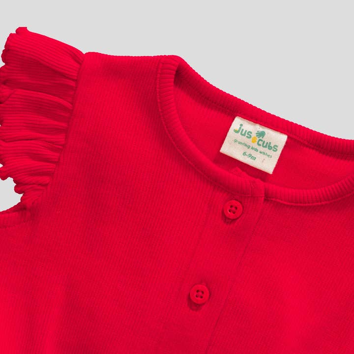 Juscubs (KaiterFly) - Wholesale Jumpsuit - Baby - Flutter Floral Cap Sleeve Romper for Baby Girls2