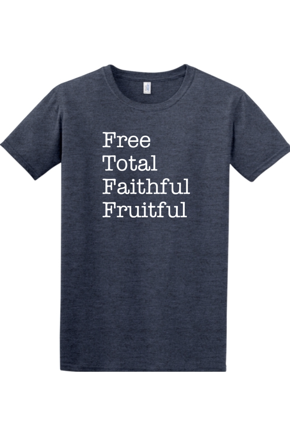 Sock Religious - Wholesale Screen Printed T-Shirt - Unisex - Free Total Faithful Fruitful - Theology of the Body Adult T-shirt5