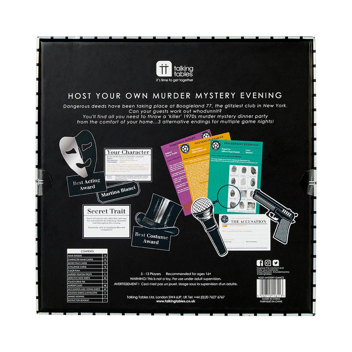 Talking Tables USA - Wholesale Card Game - Murder Mystery Dance Floor | Everyday Games |4