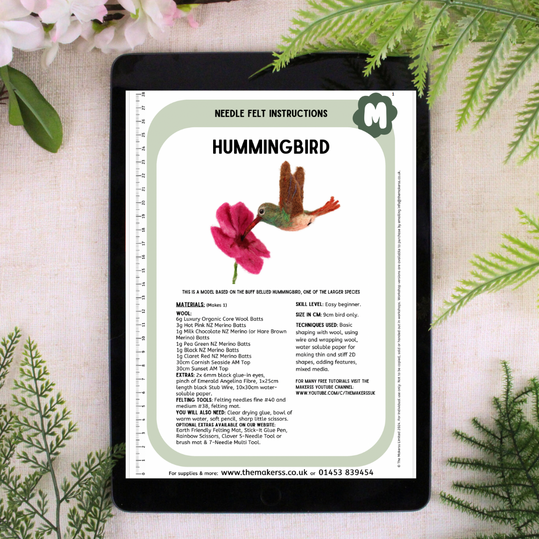 The Makerss - Wholesale Craft Sewing Kit - New! Hummingbird Needle Felt Kit5