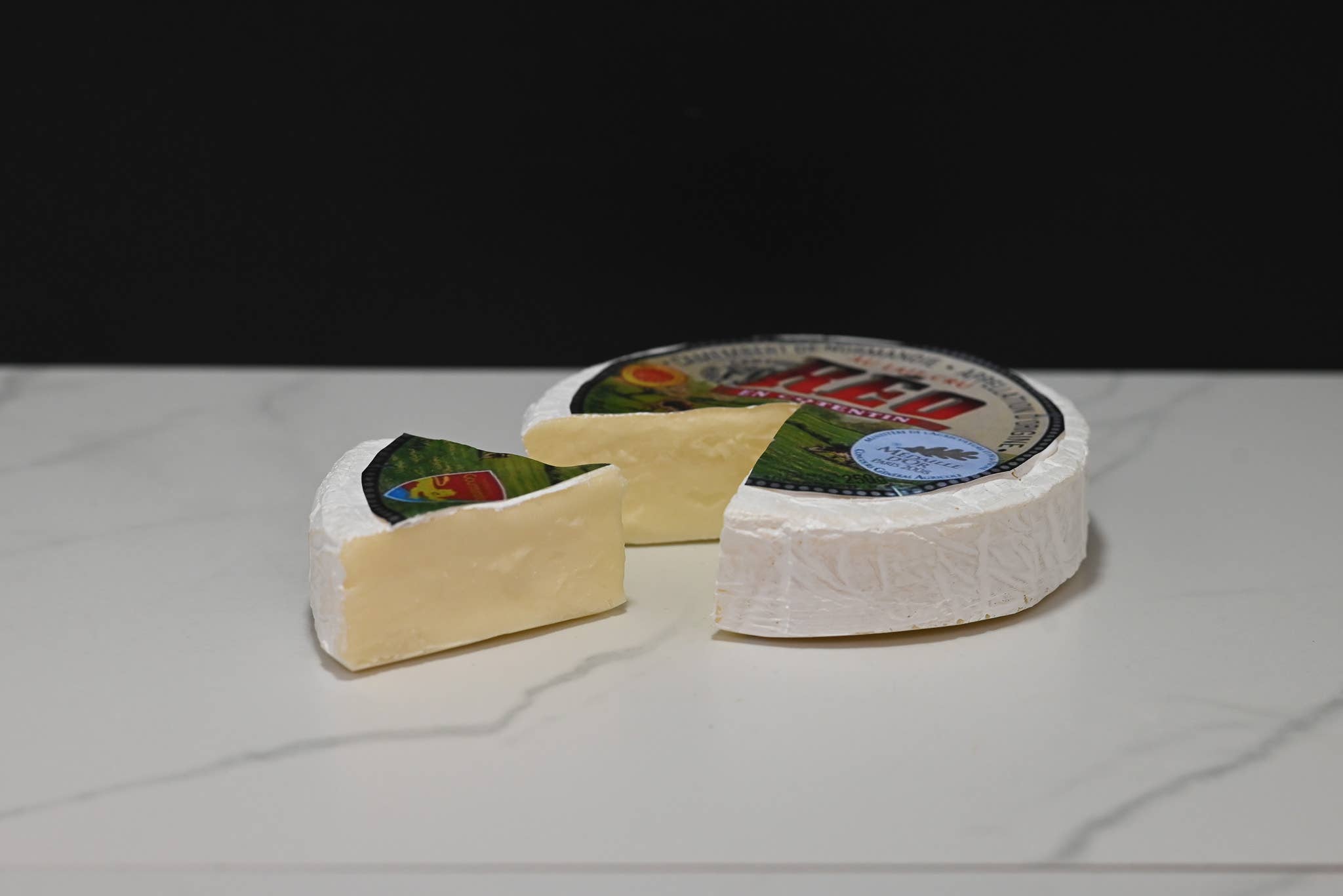 Just Dough It! Fake Foods – wholesale Decorative tabletop object – Fake Camembert Cheese Round with Wedge2