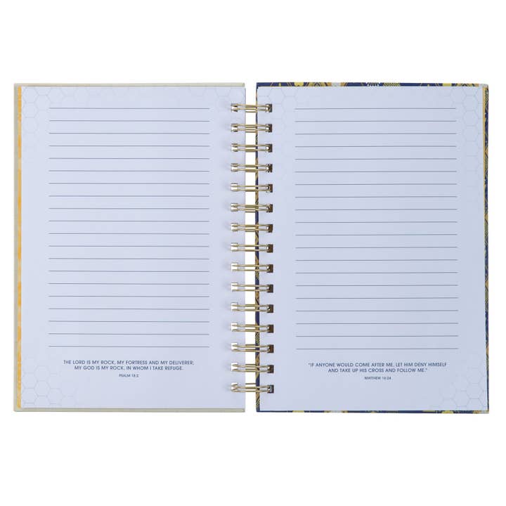 Christian Art Gifts - Vente Journal intime - Journal Wirebound Navy Kind Words Prov. 16:242