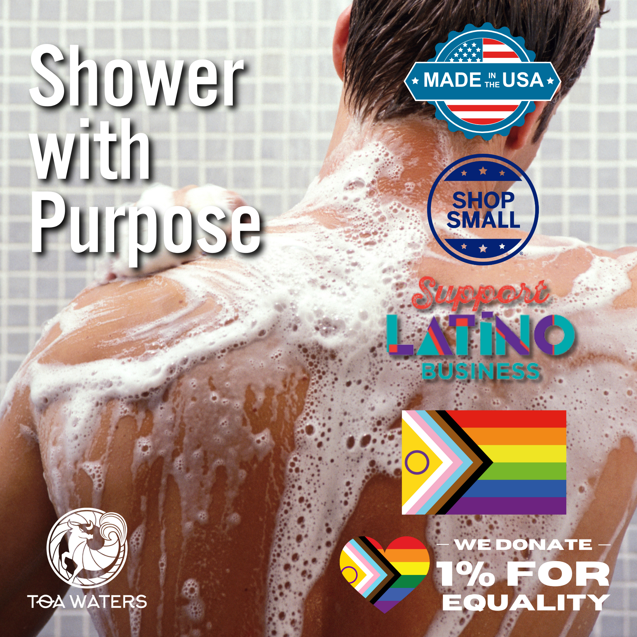 TOA Waters – wholesale Body wash/shower gel – Caribbean Sands Body Wash - Mahogany Coconut3