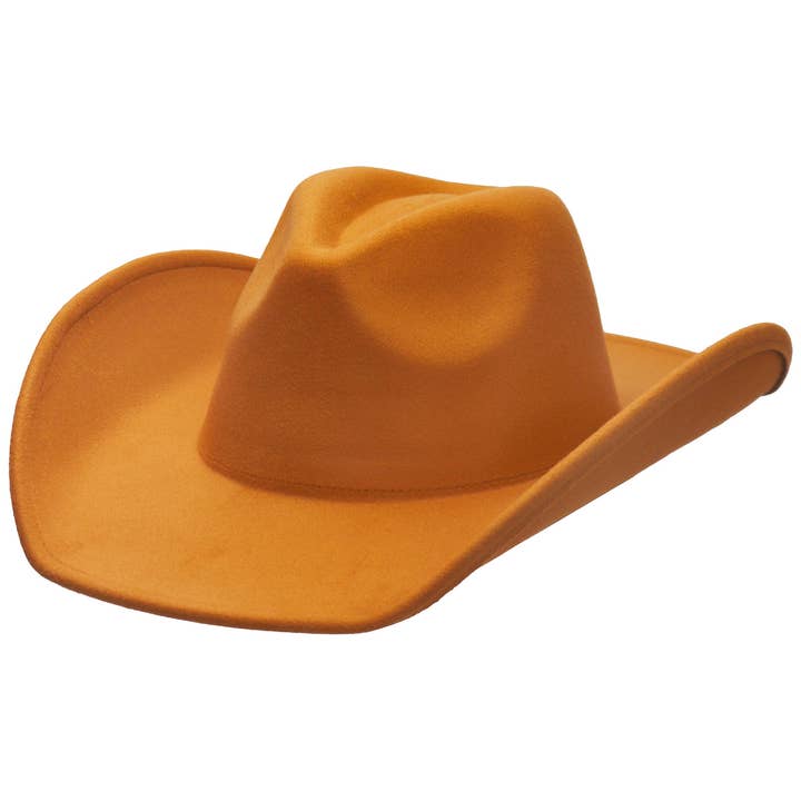 Cap Zone - Wholesale Cowboy Hat - Unisex - Blank Solid Felt Yeehaw Cowboy Hat3