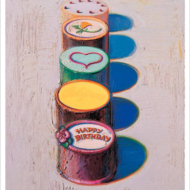 Pomegranate - Wholesale Birthday Card - Wayne Thiebaud: Cakes Birthday Card