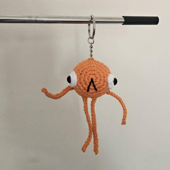 TOMOPOD LLC - Wholesale Stuffed/Plush Toy - Kids & Baby - Crochet Cute Le Poisson Steve, Funny Animal Keychain0