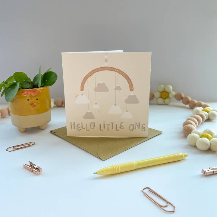 Hej lille lykønskningskort for engroshandel hos Collette Daisy Designs Co