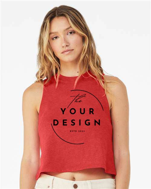 One Nine – wholesale Tank top – Women′s – Custom - Women's Racerback Crop Tank 4