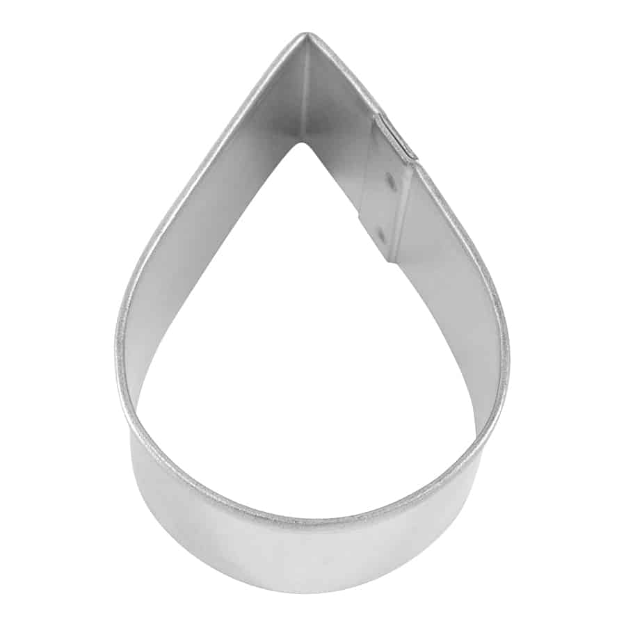 R&M International – Großhandel Ausstechformen – Mini-Ausstechform in Tropfenform mit Ohren/Tropfenmuster (5,1 cm)0