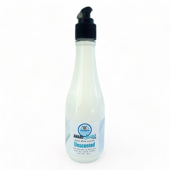 Unscented Goat Milk Lotion for wholesale by Amaro Soaps & Co.