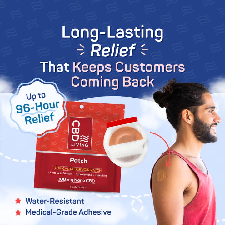 CBD Living - Wholesale CBD Other - Topical - CBD Topical Relief Patch 100 mg3