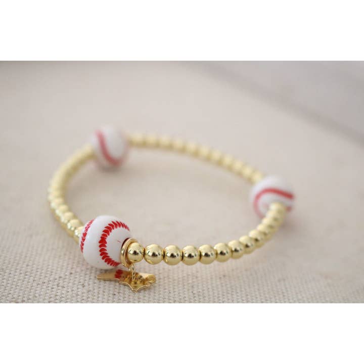 Taylor Reese - Wholesale Beaded Bracelet - Baseball Goldie Bracelet