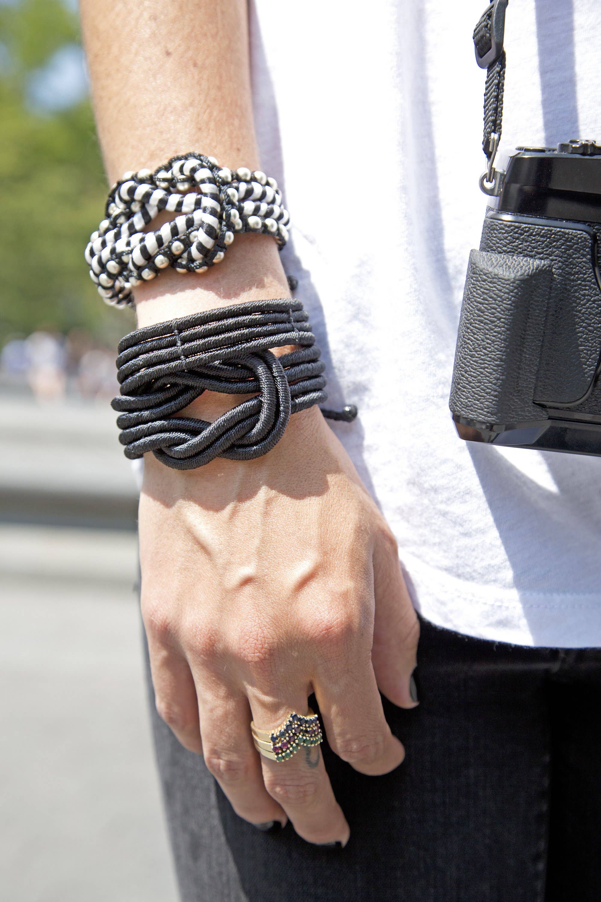 SEQUENCE APPAREL LLC - Wholesale Woven/Braided Bracelet - Open Knot Bracelet - Gold5