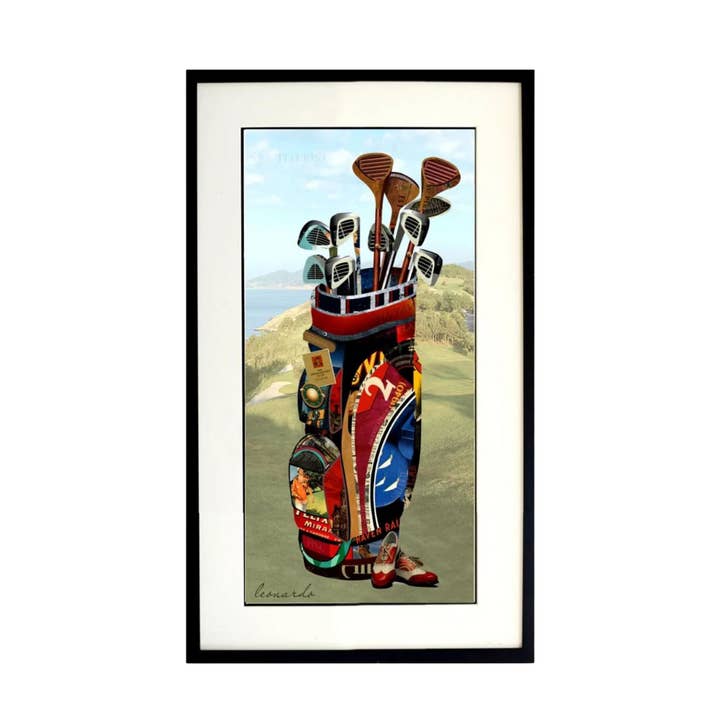 3D Collage Art | Golf Bag (40"x20") for wholesale by Canterbury Lane